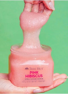 Tree Hut Shea & Pink Hibiscus Sugar Scrub 510g  - Image 3