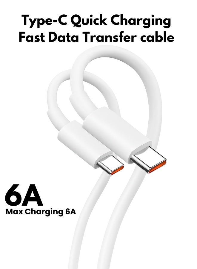 Type-C to Type-C PD Charging Cable – Fast Charge & Data Sync with Durable Braided Design, Universal Compatibility, Safe Power Delivery & Long-Lasting Performance - Image 1