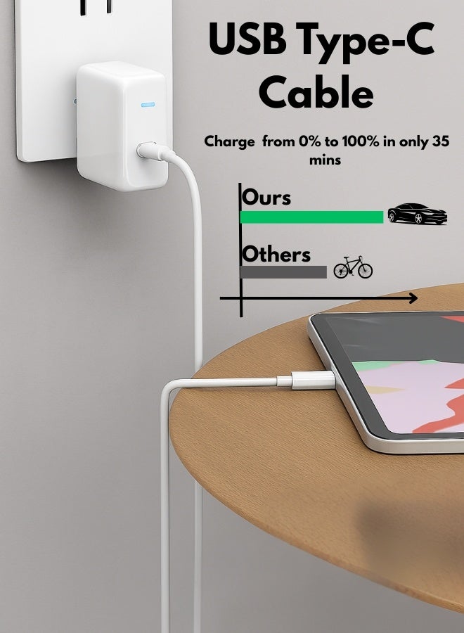 Type-C to Type-C PD Charging Cable – Fast Charge & Data Sync with Durable Braided Design, Universal Compatibility, Safe Power Delivery & Long-Lasting Performance - Image 3