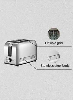 Homey Homey Toaster 2 Slice, Stainless Steel Bread Toasters, 7-Shade Settings,Reheat,Defrost,Cancel Function, with Removal Crumb Tray  - Image 2