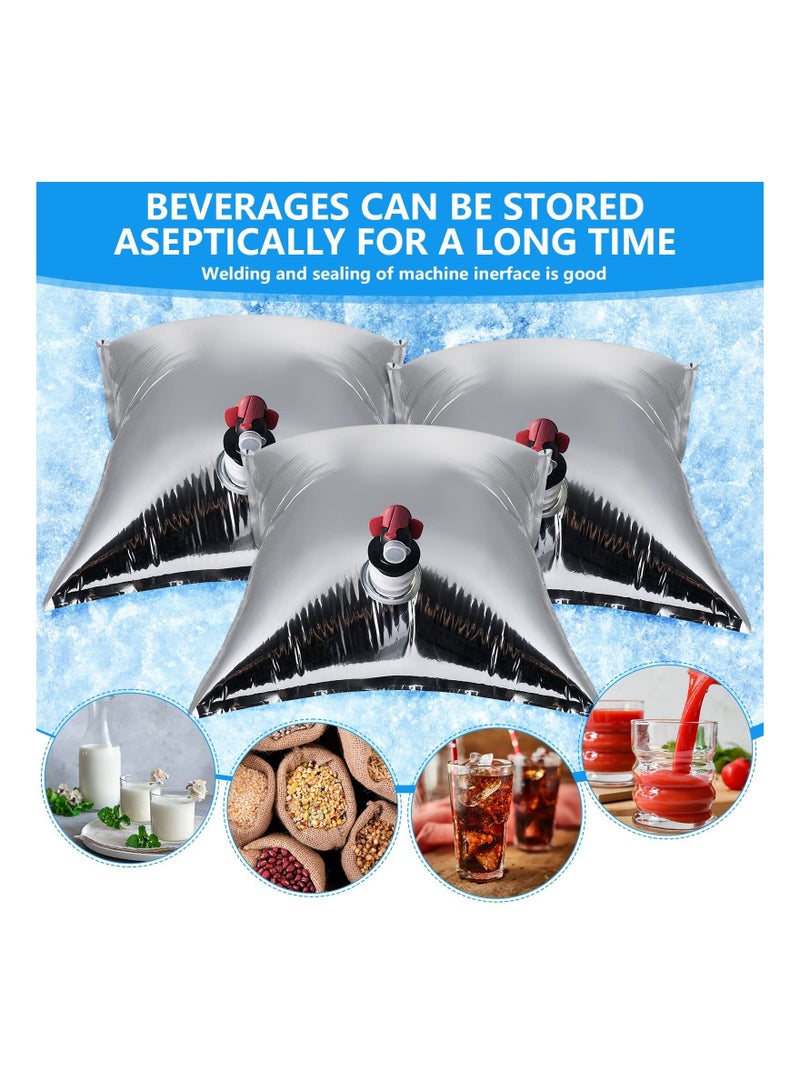 SYOSI SYOSI 3Pcs Collapsible Water Storage Containers, Jug Bags with 2.6 Gallon Water Spigot Portable Water Bag, Emergency Water Pouches for Outdoor Camping Hiking Fishing  - Image 2