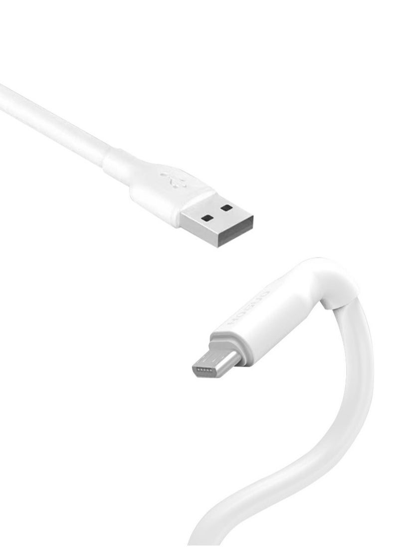 HOGUO - 1 Meter USB Micro Output 100W Data Sync Quick Charging Cable White - Image 1