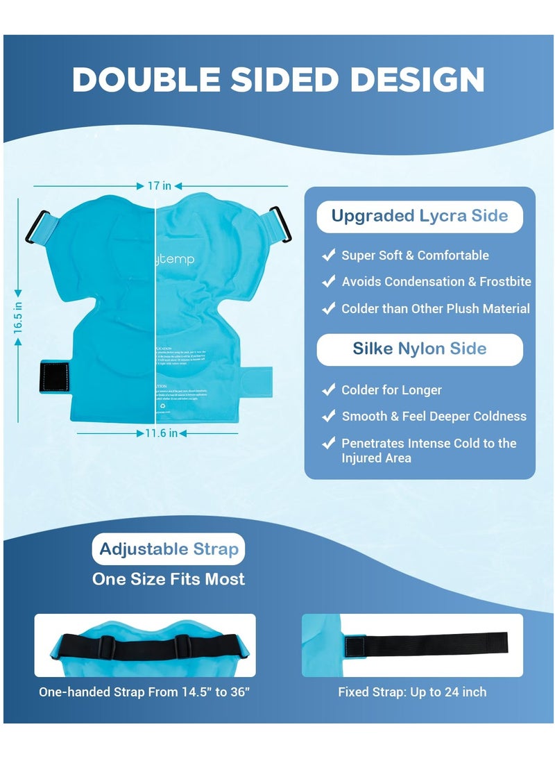 Generic - Shoulder Ice Pack Reusable Gel Cold Compress Wrap for Pain Relief and Swelling, Ideal for Rotator Cuff Injuries and Upper Back Support - Image 1