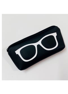 Generic Faux leather black eyeglasses soft case 