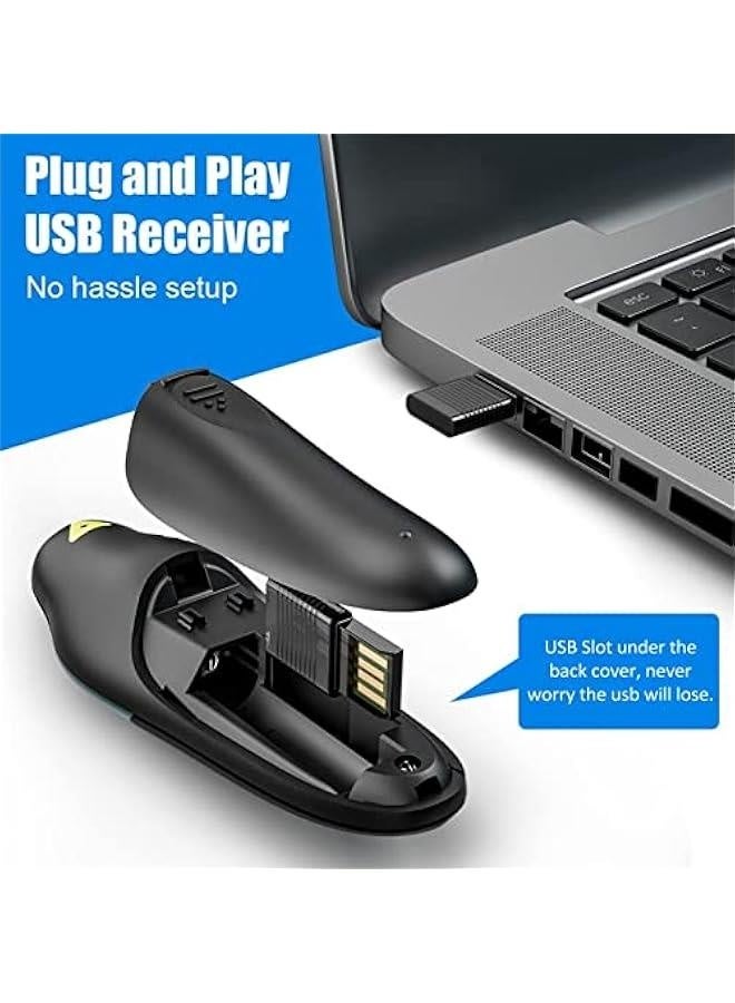 متحكم عرض، جهاز تحكم عن بُعد للعروض التقديمية، جهاز تحكم PPT بتردد 2.4GHz، جهاز تحكم عرض USB للحاسوب، اللابتوب، وKeynote - Image 5