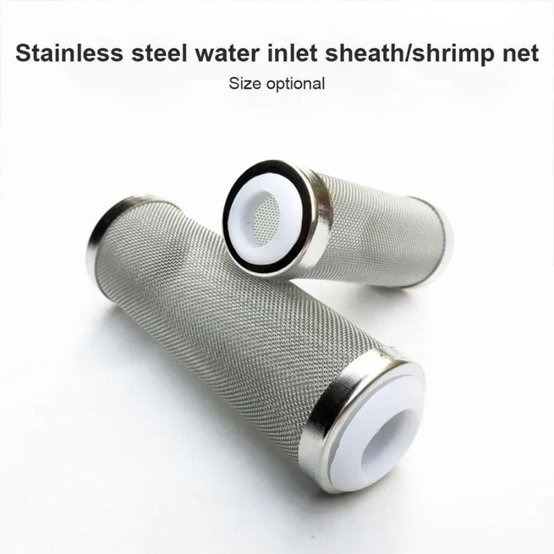 4pcs Stainless Steel Aquarium Filter Intake Guard Set Fish Tank Shrimp Protection Prefilter Sponge - Image 3