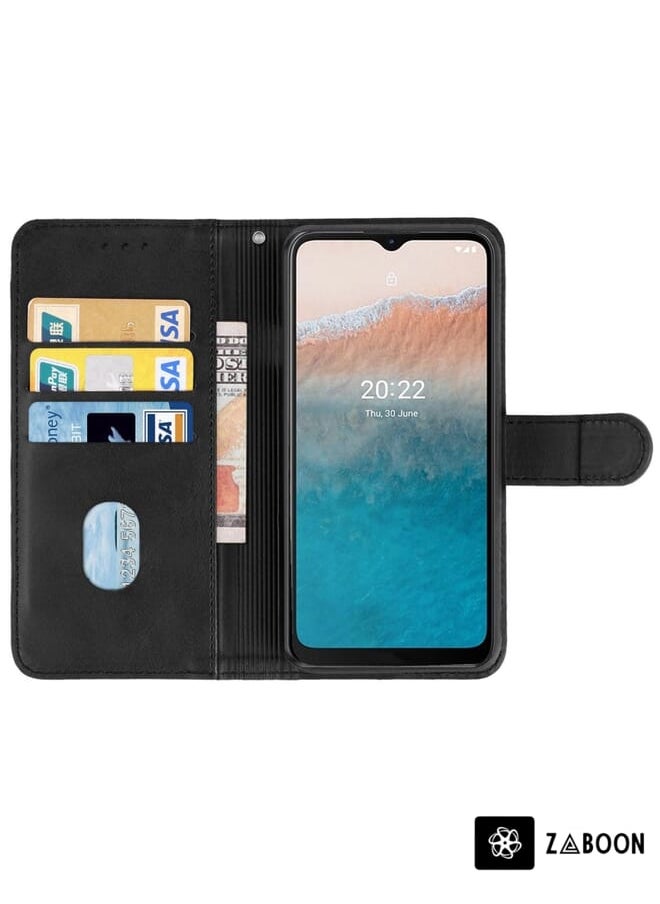 Zaboon - Leather  Protective Case Cover For Nokia C21 Plus - Image 1