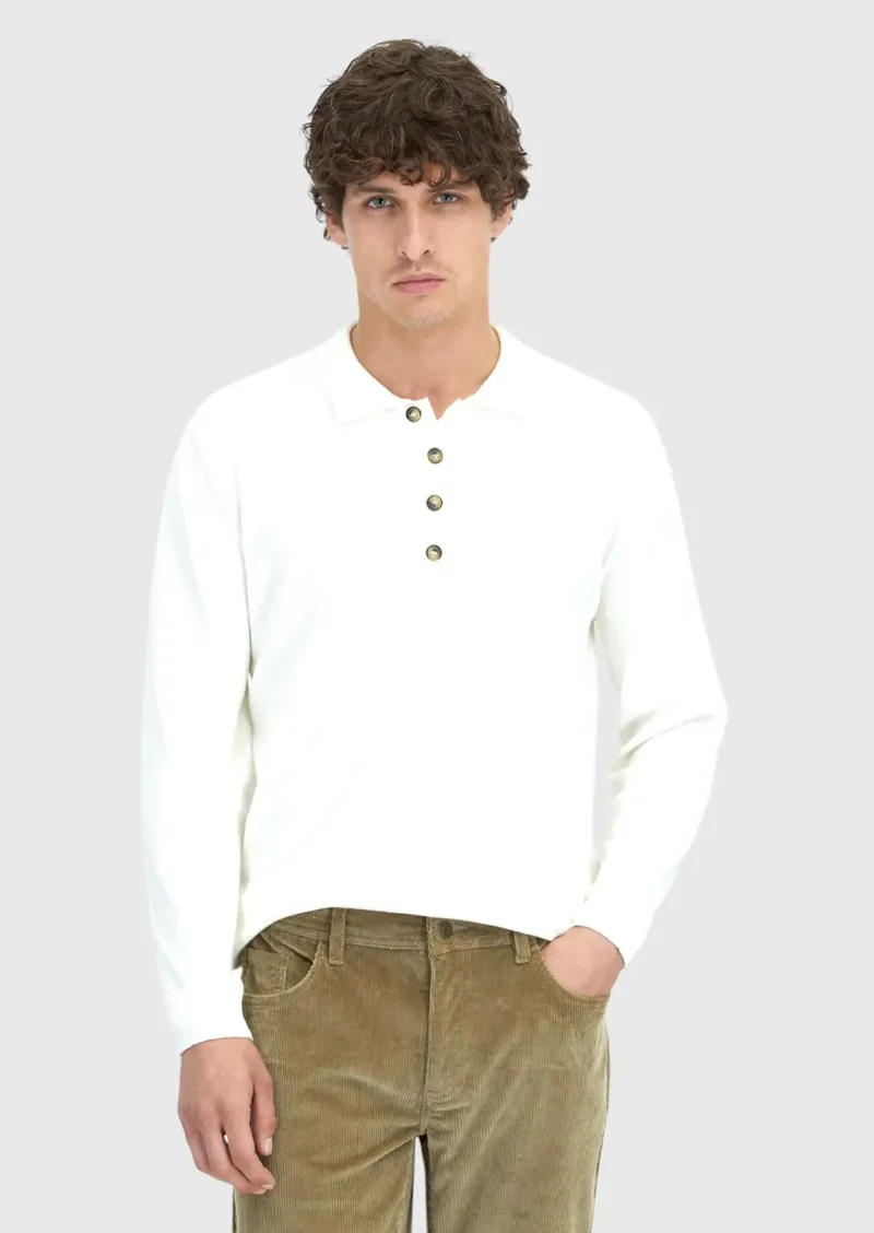 رامسي سويت شيرت محبوك بلون بيج