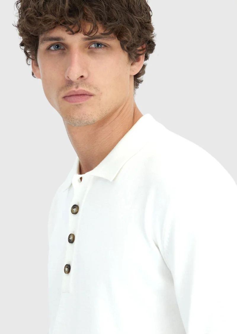RAMSEY Ecru Knitwear Sweatshirt
