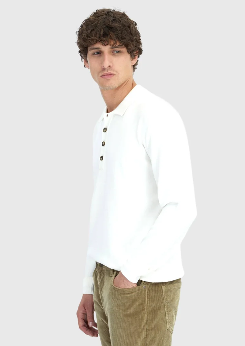 RAMSEY Ecru Knitwear Sweatshirt