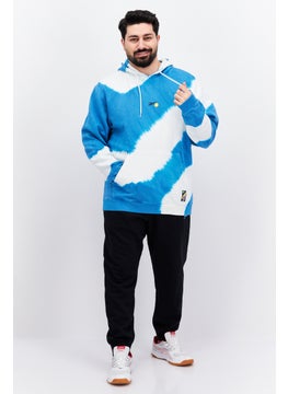 Reebok Men Sportswear Fit Long Sleeve Training Sweatshirt, Blue  - Image 3