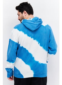 Reebok Men Sportswear Fit Long Sleeve Training Sweatshirt, Blue  - Image 4