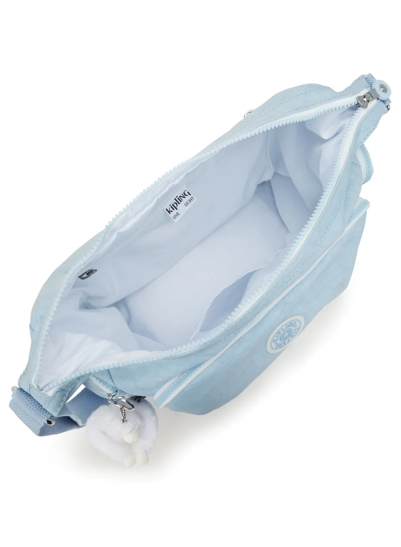 kipling GabbLarge Crossbody Bag with Adjustable Straps Frost Blue- BlI5740LZ8