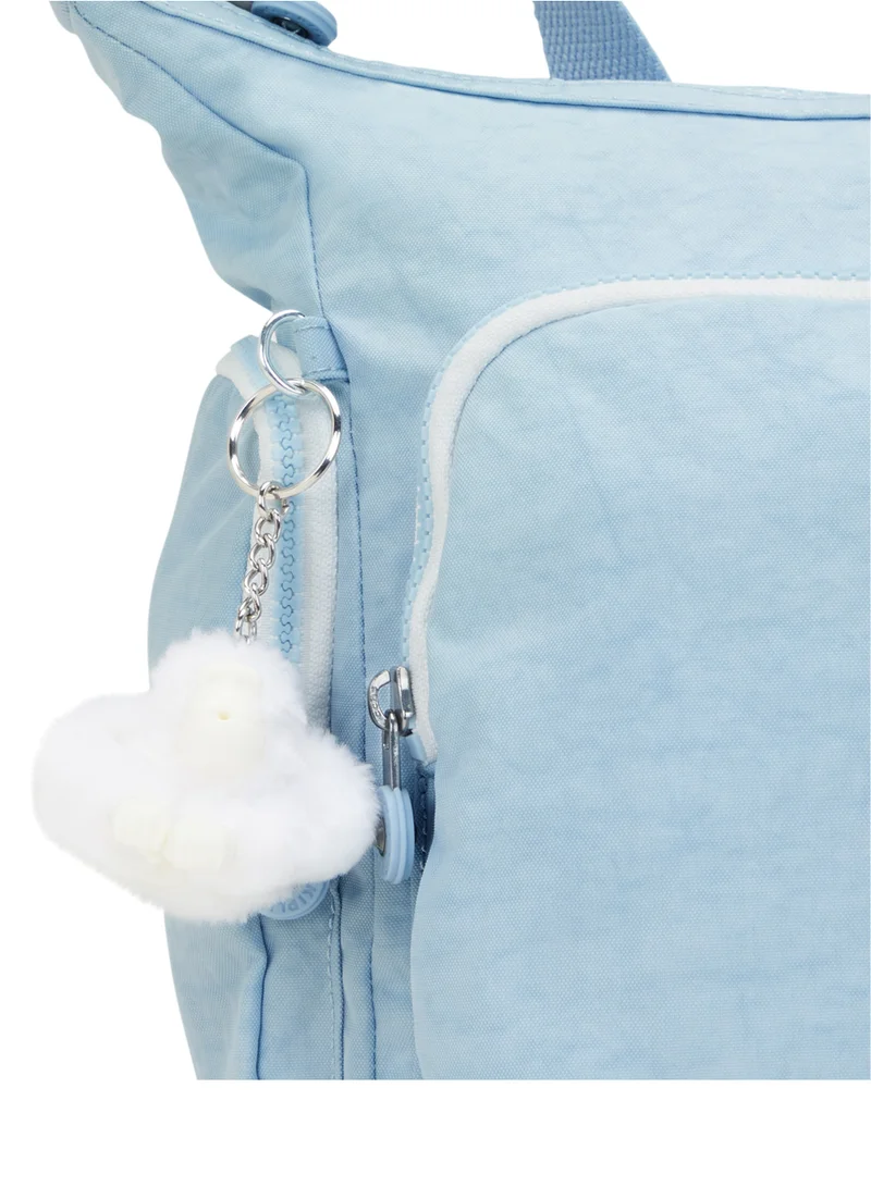 kipling GabbLarge Crossbody Bag with Adjustable Straps Frost Blue- BlI5740LZ8