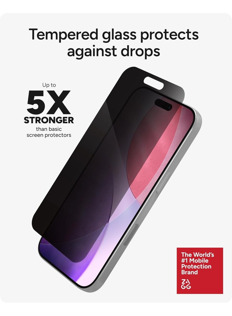 ZAGG InvisibleShield Glass XTR Privacy Compatible for Apple iPhone 17 Pro Max - Image 4