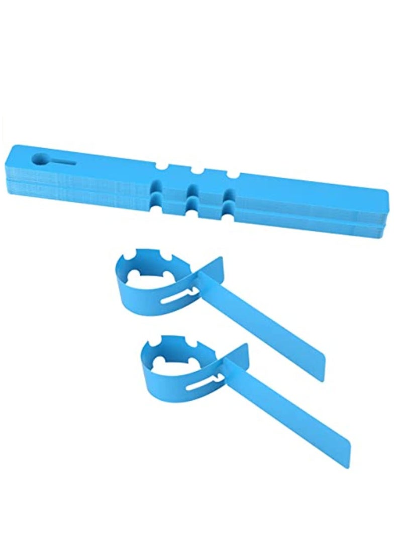 Zikra Plant Labels Plastic Plant Around Tree Tags Hanging Garden Tags Waterproof Plant Tags for Garden Yard, Nursery Garden Lables, Adjustable and Reusable Nursery Garden Labels Tags 100 Pcs - Image 1