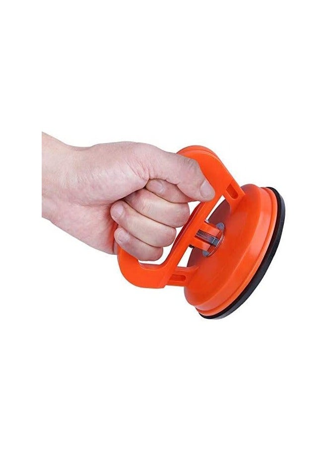 Generic 12cm Suction Lifter, 25kg/110.2lb Single Jaw for Ceramic Floor Tiles, Powerful Suction Lifter with Non-Slip Handle, Orange, - Image 3