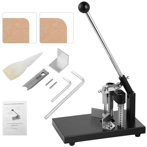 Lnrueg Corner Rounder, Paper Punch Cutter, Hand-Operated Corner Rounding Machine with R6mm and R10mm Dies, Industrial Heavy Duty Paper Cutting Tool for Laminate - Image 1