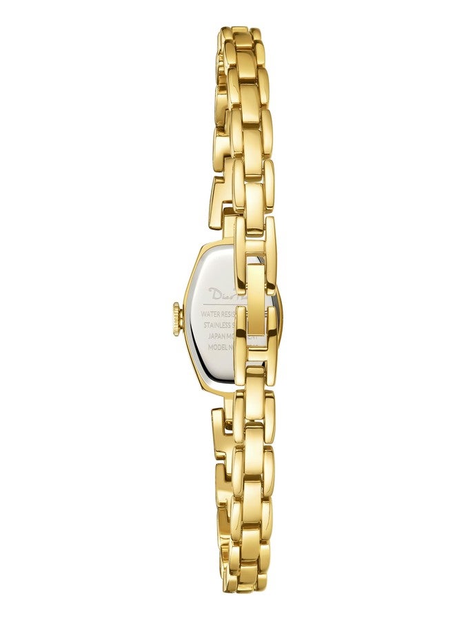 Diaofendi Small Gold Women's Watch,Stainless Steel Band Vintage Ladies Womens Gold Watch Luxury Bracelet Tools Included,Water Resistant, Gold-white Surface, Classic - Image 3