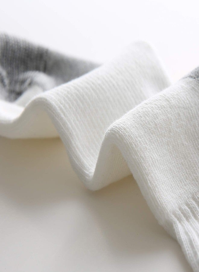 WANDER Men's Athletic Ankle Socks 3-8 Pairs Thick Cushion Running Socks for Men&Women Cotton Socks 7-9/9-12/12-15 (8 Pair A0-white, M) - Image 2