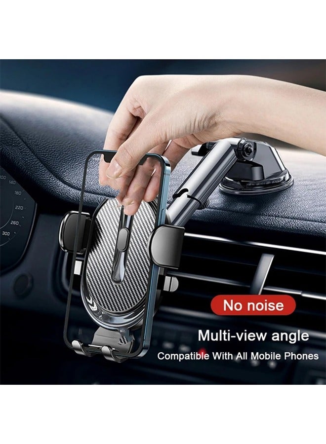 TodyJeyHo Car Phone Holder Mobile Smartphone Cellphone Bracket Tablet Vehicles Mount Stand GPS for iPhone 14/15/16 Xiaomi Huawei Samsung, BLACK  - Image 1