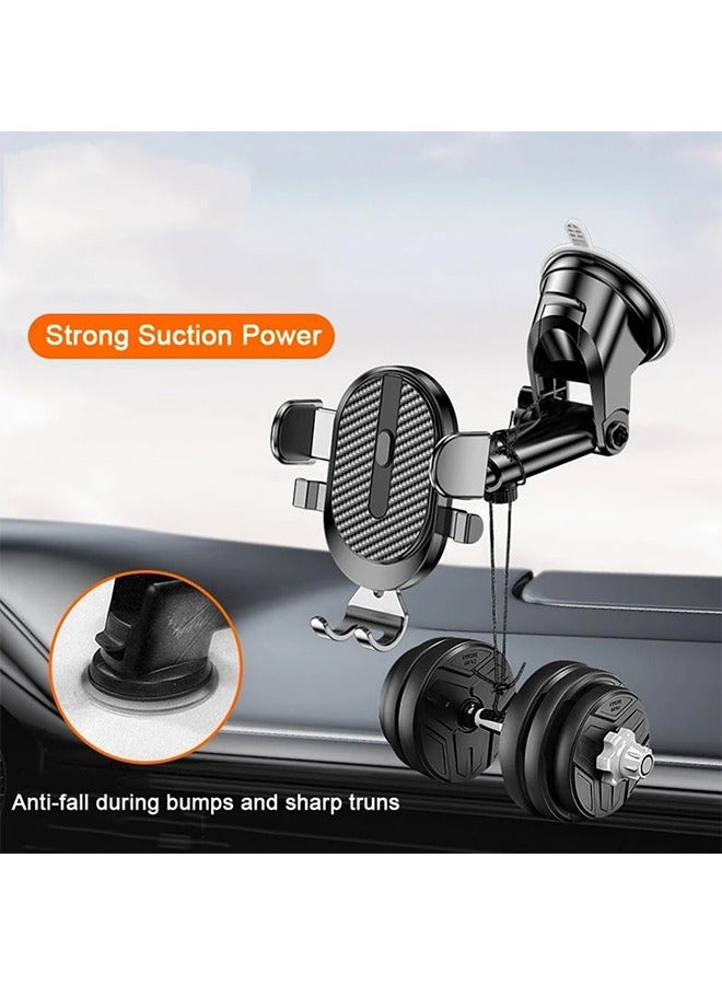 TodyJeyHo Car Phone Holder Mobile Smartphone Cellphone Bracket Tablet Vehicles Mount Stand GPS for iPhone 14/15/16 Xiaomi Huawei Samsung, BLACK  - Image 5