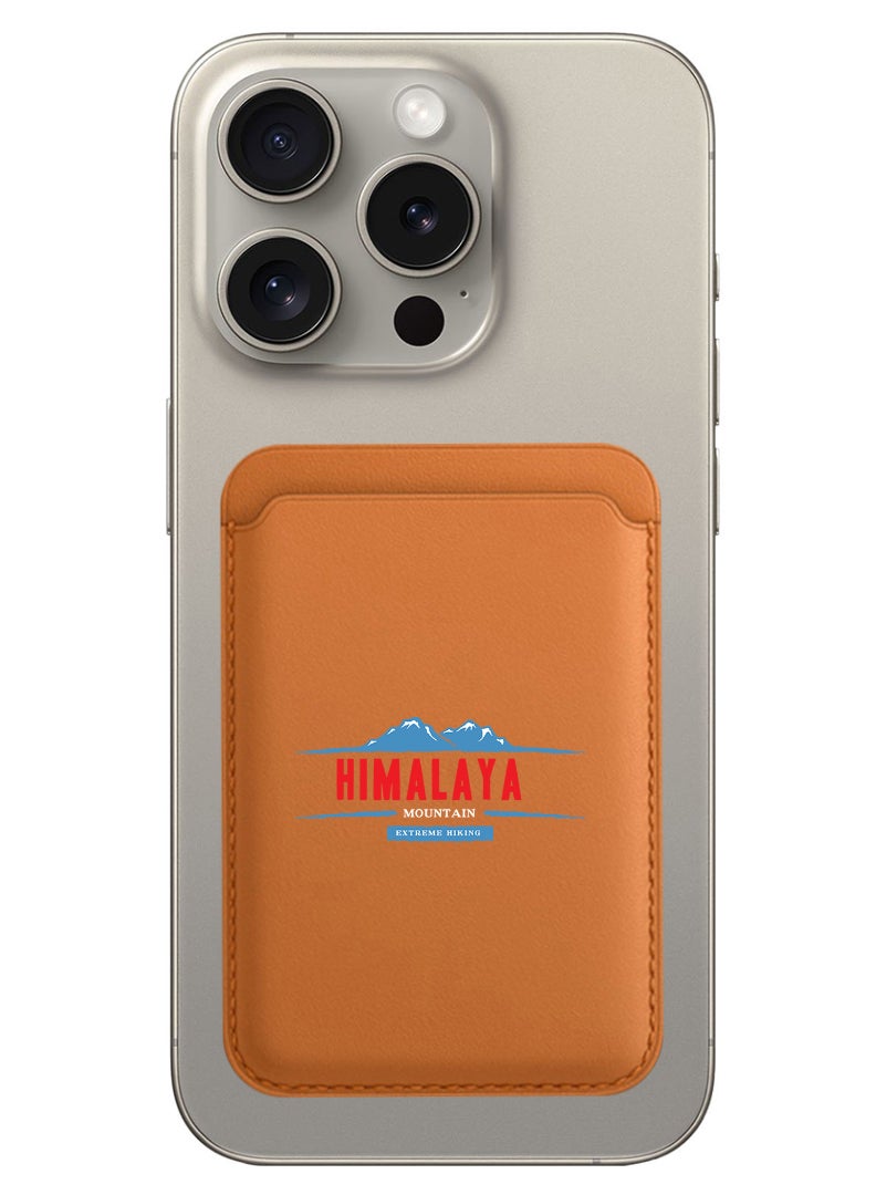 Theodor Magnetic Wallet, Compatible with MagSafe Wallet, for iPhone Wallet, for iPhone 16/15/14/13/12 Series, Not for iPhone 13/12 mini, 3 Card Holder, Vegan Leather, Brown - Himalaya extreme hiking - Image 1