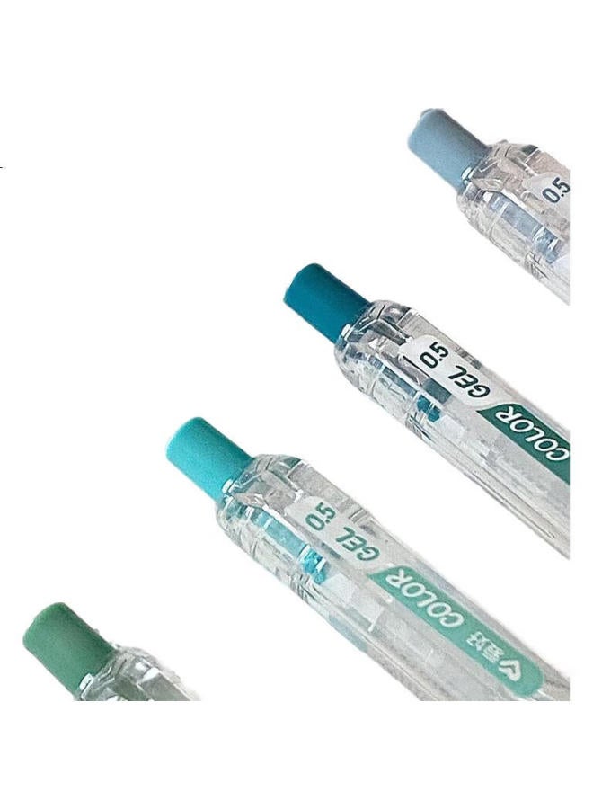 Aihao Morandi Colorful Gel Pen, 0.5Mm Bullet Tip, Retractable, For Colorful Notes, Journaling, Marking, Multi-Color Pen, 6 Colors, Gp2601 - Image 1