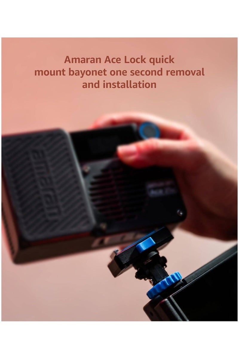 Aputure Amaran Ace 25c RGBWW LED Light Panel (Charcoal) – Pocket-Size Rechargeable On-Camera Light with App Control & Diffuser  - Image 3