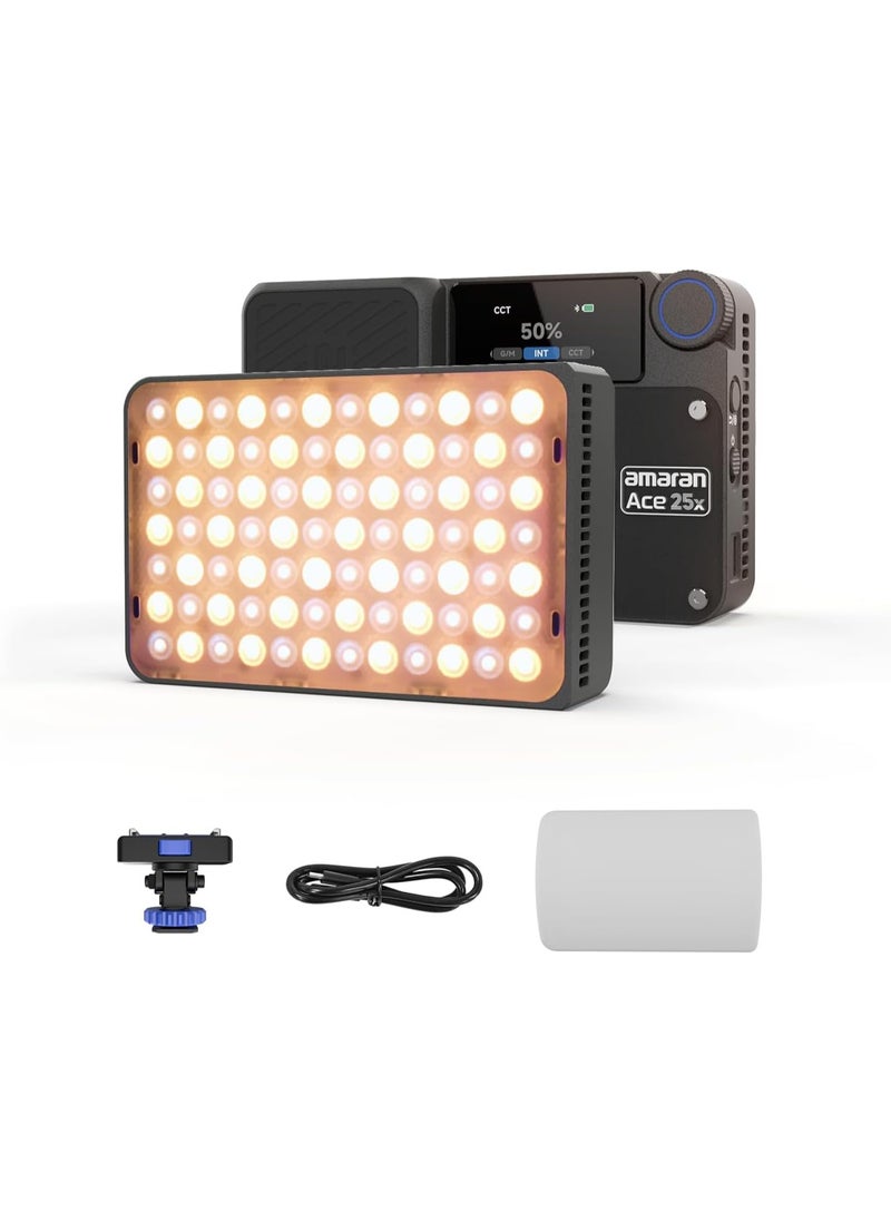 Aputure amaran Ace 25c RGB LED Light Panel (Charcoal)  - Image 1