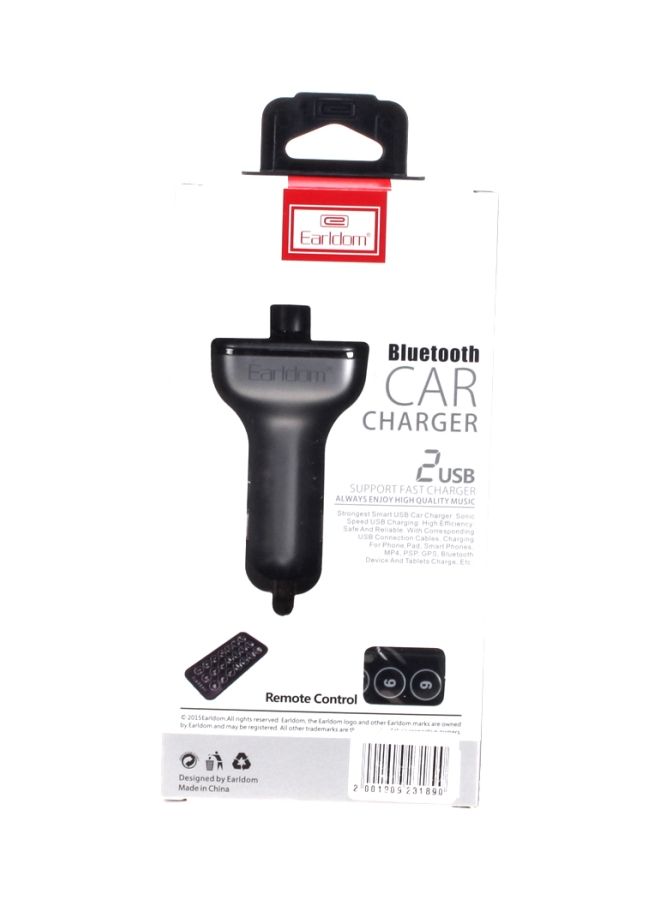 NIBEMINENT Bluetooth Car Charger With Remote Control Grey/Black - Image 3