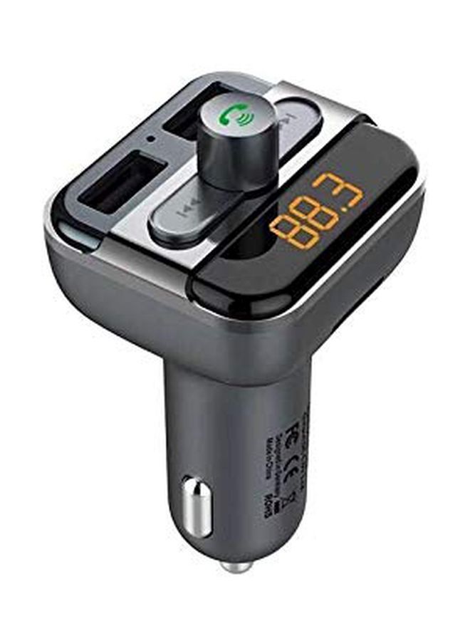NIBEMINENT Bluetooth Car Charger With Remote Control Grey/Black - Image 4