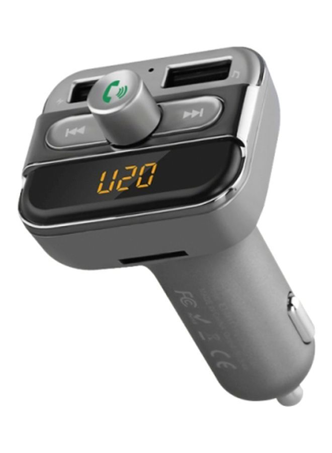 NIBEMINENT Bluetooth Car Charger With Remote Control Grey/Black - Image 1