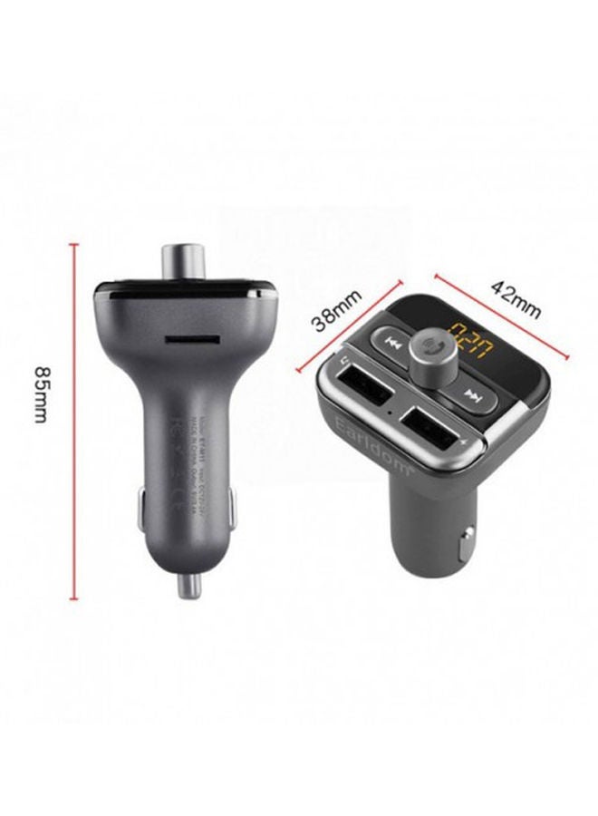 NIBEMINENT Bluetooth Car Charger With Remote Control Grey/Black - Image 2