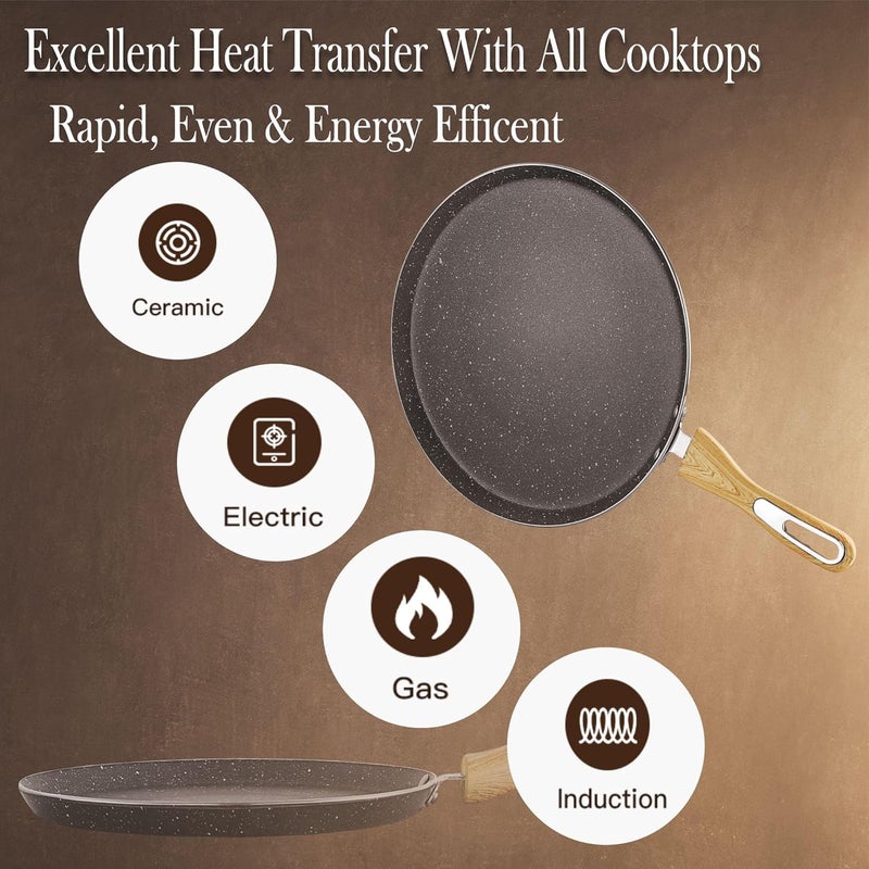 COOKWELL Non Stick Dosa Tawa 30 CM Midnight Grey - Image 5