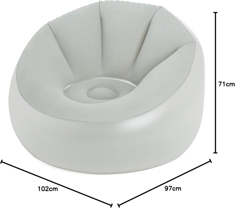 BestWay Inflate-A-Chair LED Air Chair – Inflatable Lounge Chair with LED Lights for Indoor & Outdoor Use - Image 4