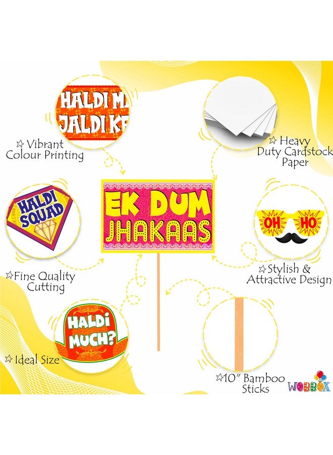 Wobbox Haldi Ceremony Props, Haldi Props for Bride, Haldi Decoration Items for Marriage-FP2454 - Image 4