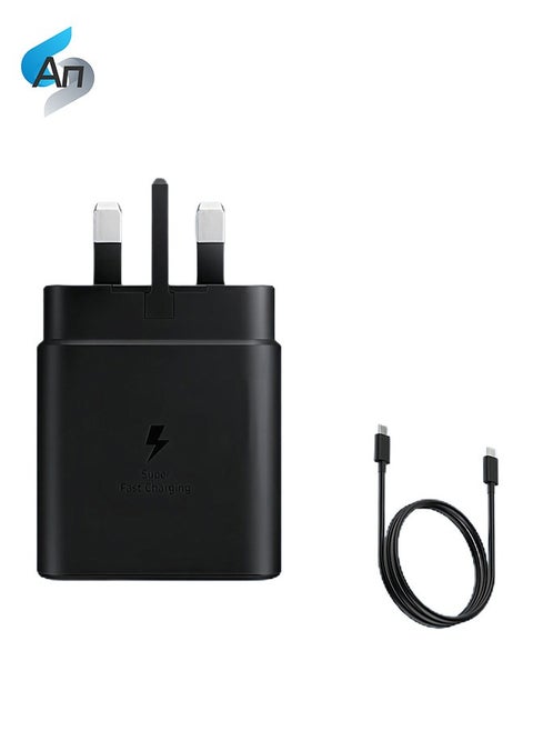 45W USB C Super Fast Charging Charger with 1 m Cable - Compatible with S24 S23 S22 S21 S20 Ultra, S24+ S23+ S22+ S21+, A53, A15, A 55, A54 - Type C Power Adapter