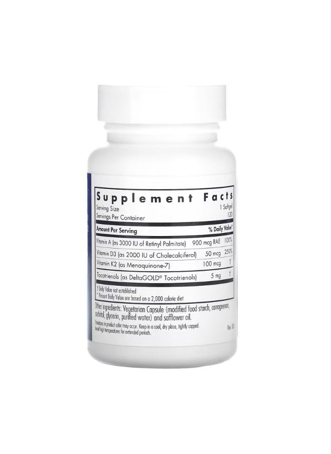 Allergy Research Group - Vitamin D3 Complete 120 Veggie Softgels - Image 1