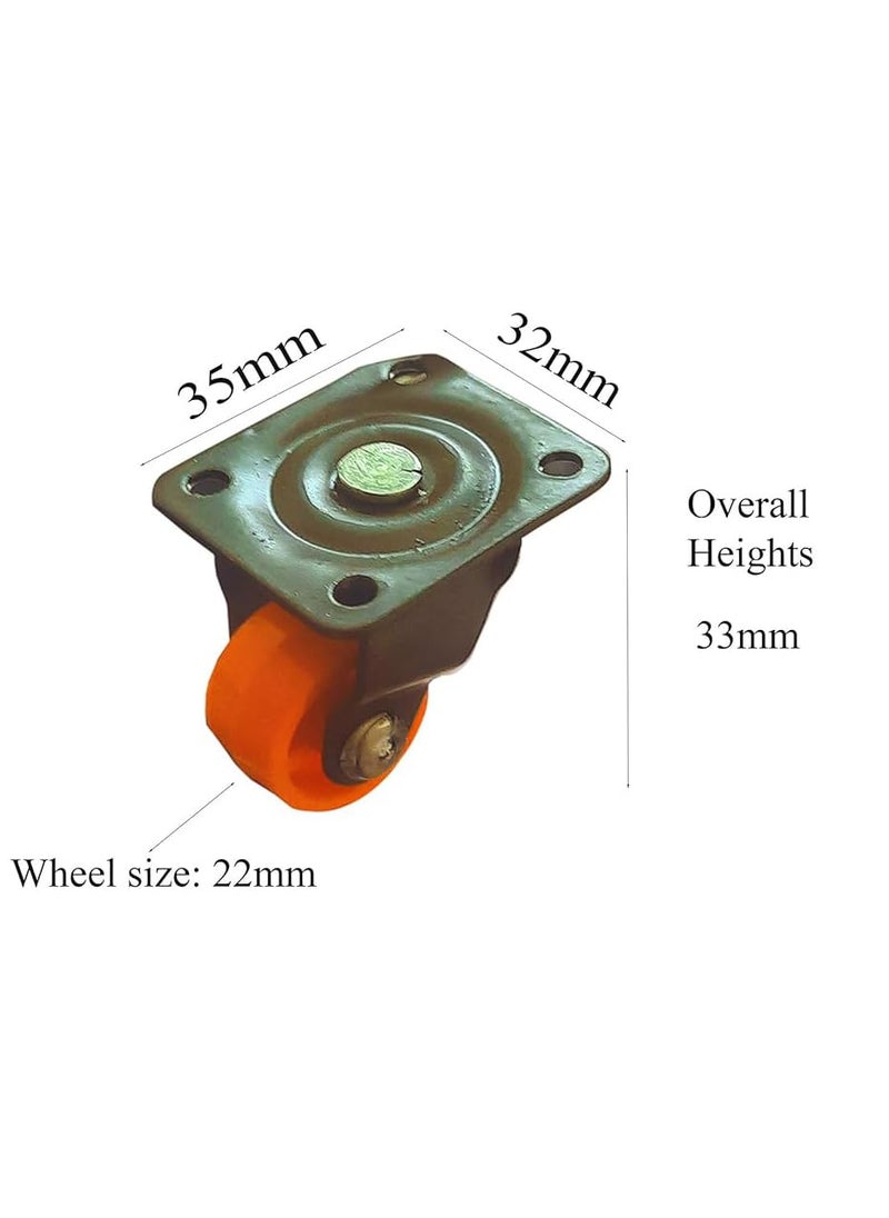 THOISEWELT THOISEWELT 25mm Mini Swivel Caster Wheel For Furniture Sofa Table Tipoy Heavy Quality 100kg Loading Capacity  - Image 2
