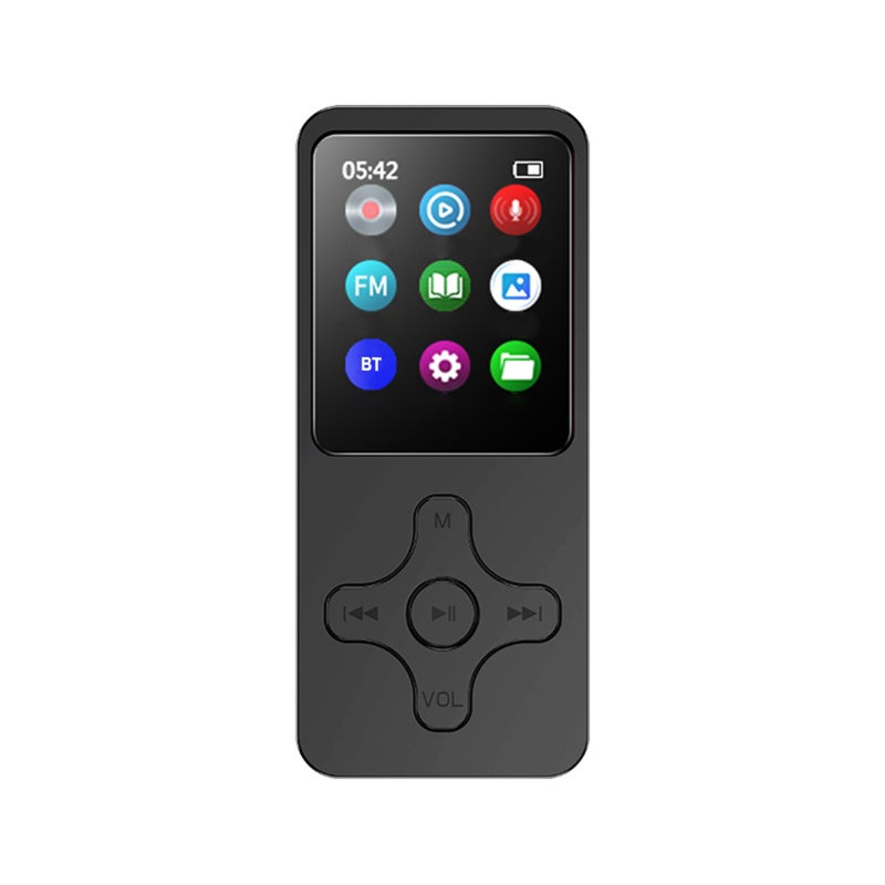 مشغل MP3 بسعة 64 جيجا بايت و وظيفة تسجيل احترافية عالية الوضوح - مشغل MP4 بتصنيف مجلدات مريح، مشغل MP3 مع بلوتوث للأطفال، للفصول الدراسية، الاجتماعات، الاستخدام الداخلي والخارجي - Image 1