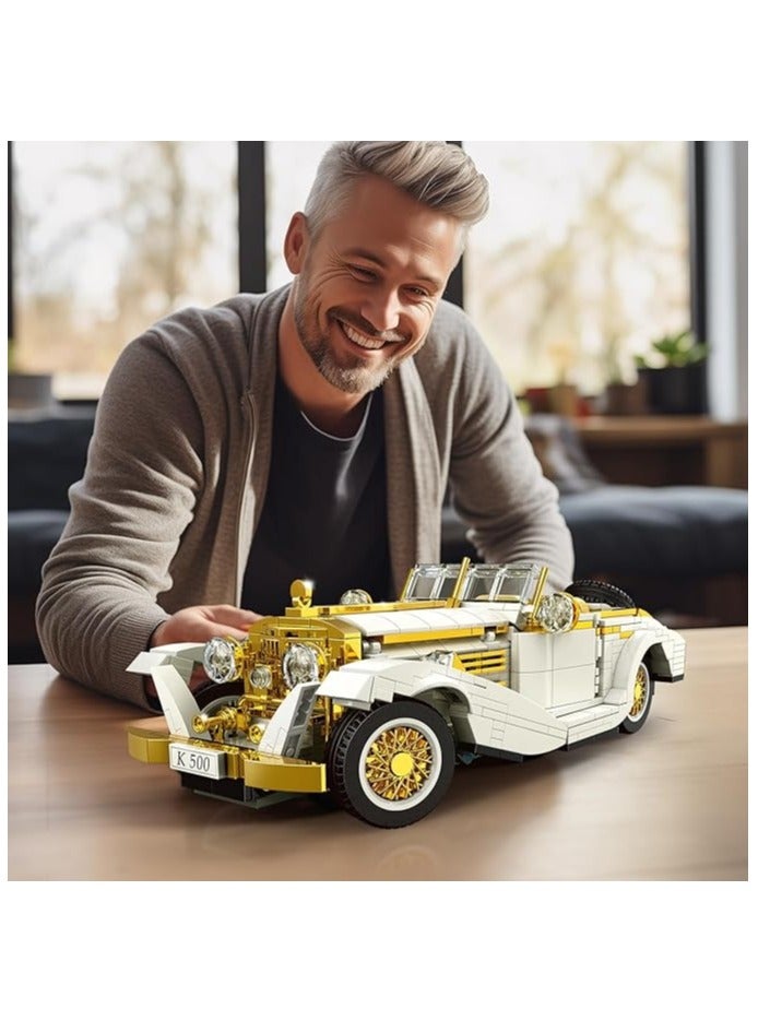 mould king 10003 Technology Vintage Car Model, Variety of Creativity Technology K500 Vintage Car Clamp Blocks Kit,Build Your Own Racing Building Car  - Image 5
