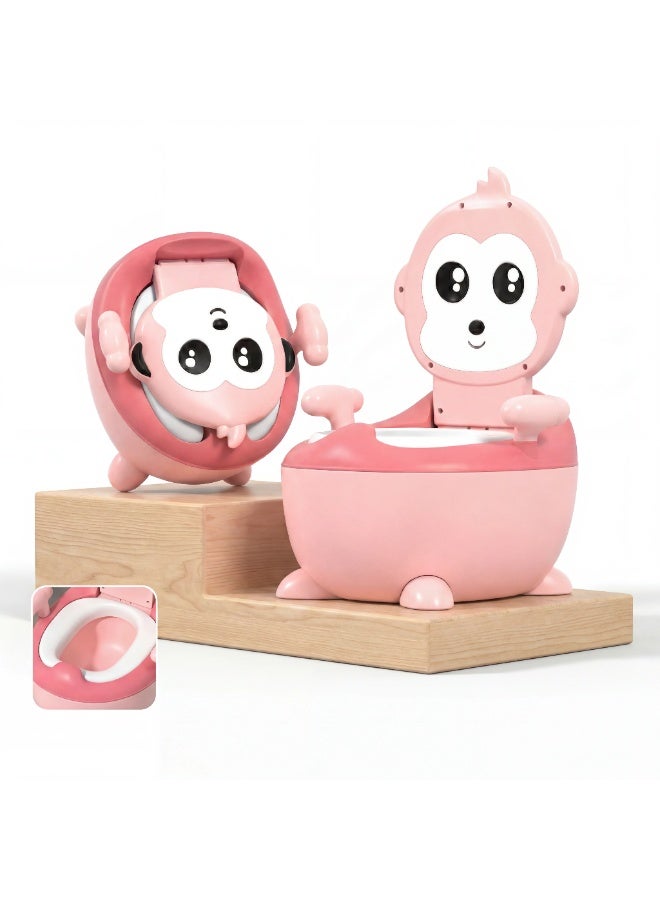 Toddler Potty Training Seat with Removable Bowl, Anti-Slip Base, and Comfort Backrest - Image 1