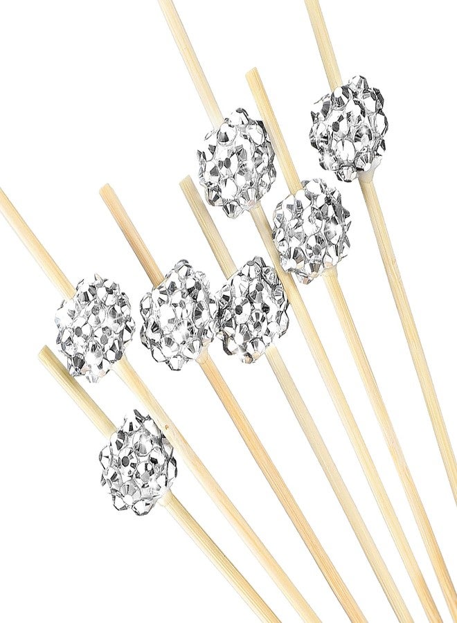 FillTouch 100 Pack Cocktail Picks cute red Cake Decorations Bamboo Cocktail Sticks Decorative Food Desserts Cupcake Toppers for Party Birthday Decoration - Image 1