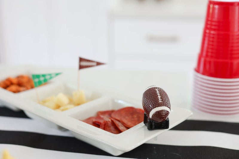 nf nora fleming Nora Fleming Touchdown (Football) - Hand-Painted Ceramic Game Day Decor - Minis for The Home and Office - Image 2