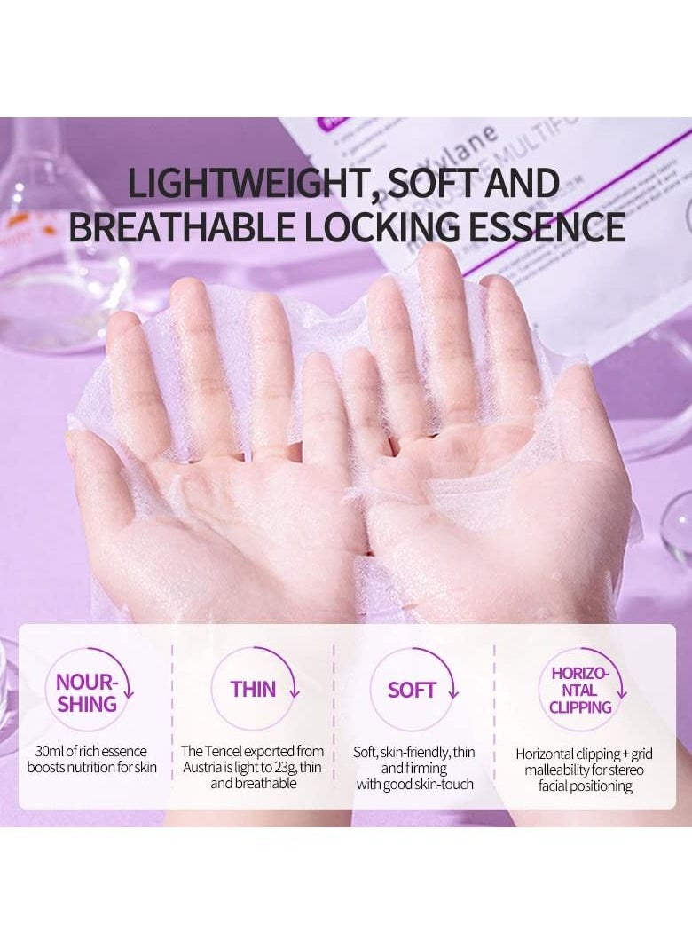 DELEVENTH - DEleventh Korean Brand Pro-Xylane Factor Carnosine β-Alanine & L-Histidine Facial Mask 30ml×5pcs / Anti-Aging, Anti-Wrinkle, Reduce Fine Lines, Promote Collagen Synthesis, Repair Damaged Skin Cells - Image 1
