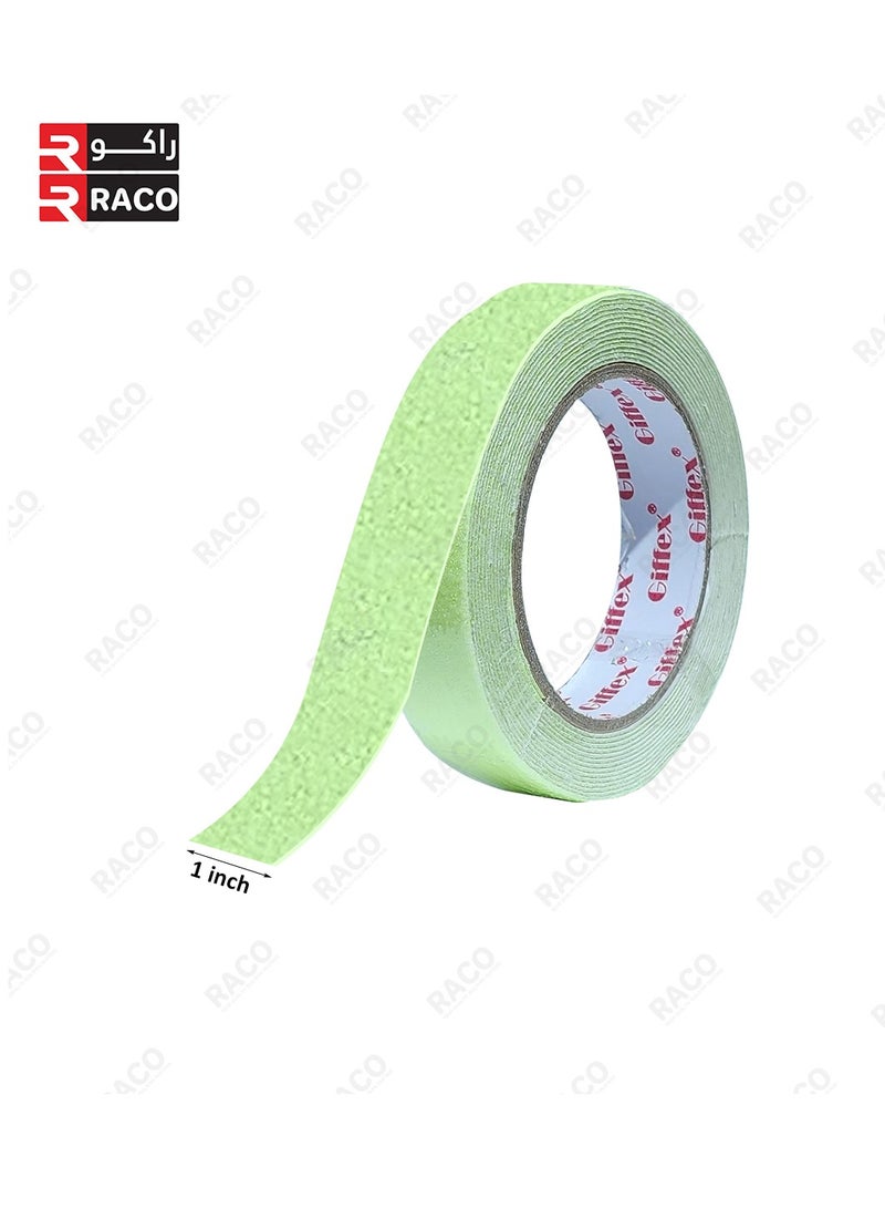 RACO Giffex Glow in the Dark Anti-Slip Tape – 25mm x 5 Yards Safety Grip Tape for Stairs, Ramps, Factories & Sports Grounds – Weatherproof, Strong Adhesive, Long-Lasting Fluorescence, Indoor & Outdoor  - Image 2