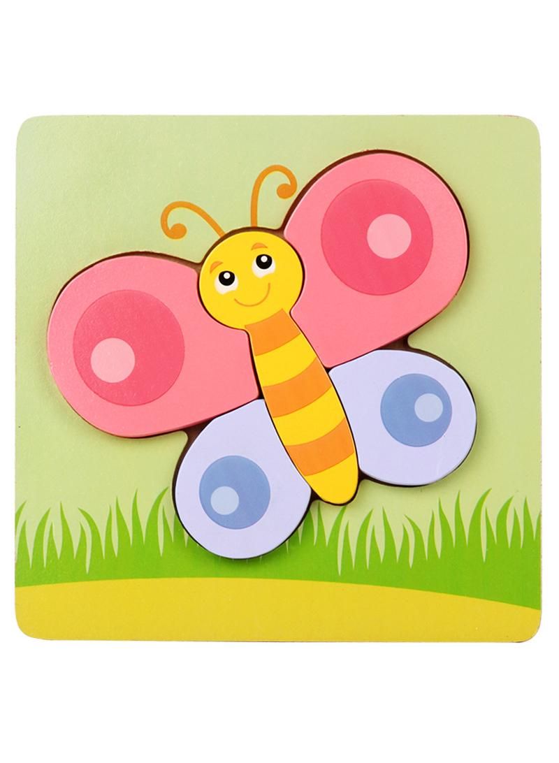 Children's cartoon animal three-dimensional puzzle wooden puzzle toys early education puzzle blocks