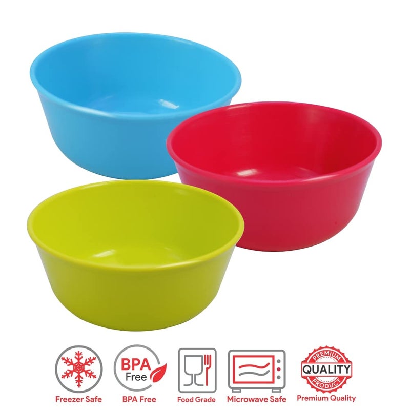 Wonder Homeware Sigma 300 Bowl Set, 8 pc Bowl 300 ml, Red Cyan Yellow Green Color - Image 4