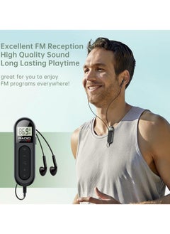 DAX STAR FM Walkman Radio Portable Radio,LED Display FM Rechargeable Pocket Portable With Back Clip Automatic for Collar, Pocket  - Image 3